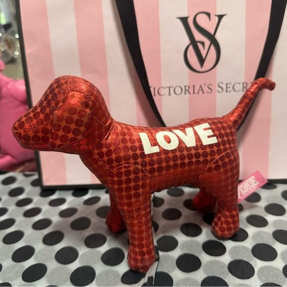 PINK Victoria’s Secret Mini Dog Plush - Picture 1 of 2